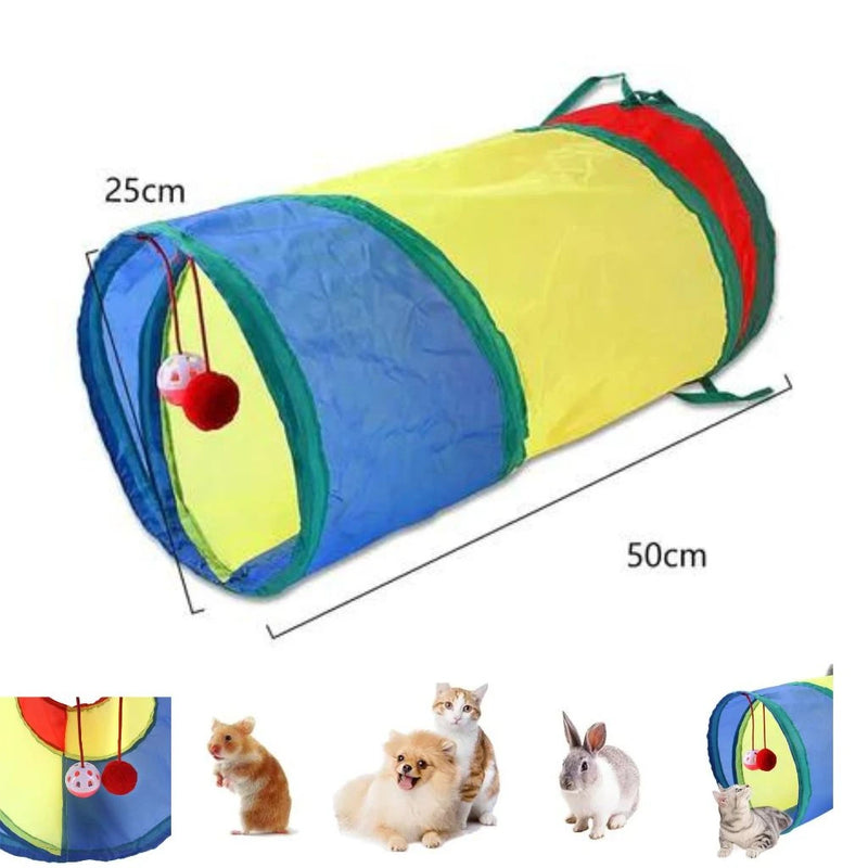 Brinquedo Para Pets Túnel Labirinto Para Cães e Gatos