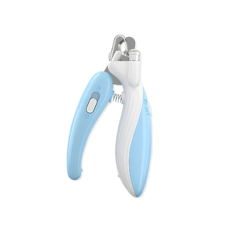 Cortador de unhas multiuso para animais de estimação com luz LED para cães e gatos, limpeza, cosa, proteção