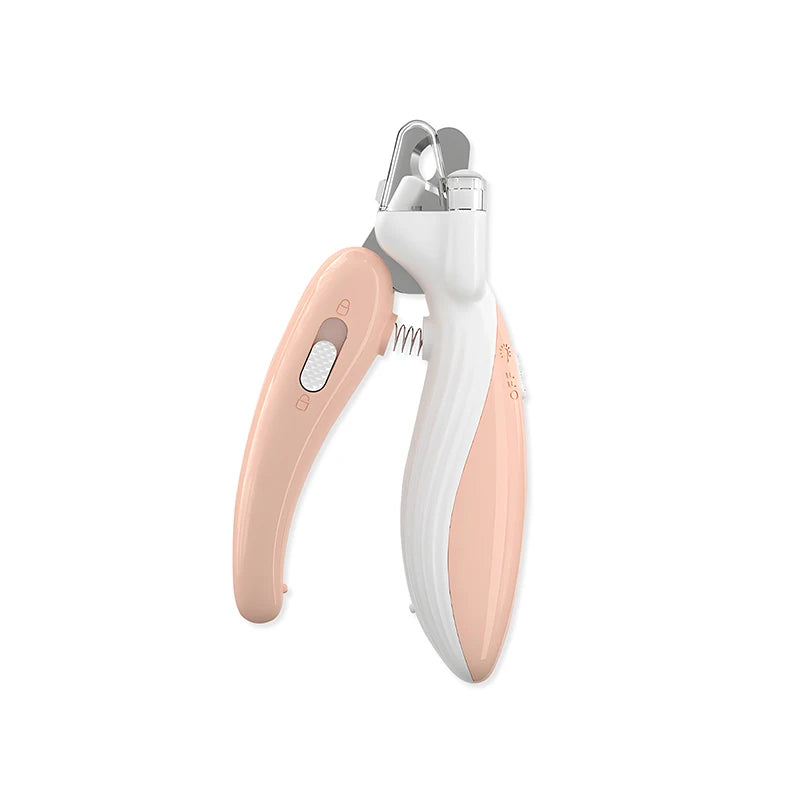 Cortador de unhas multiuso para animais de estimação com luz LED para cães e gatos, limpeza, cosa, proteção